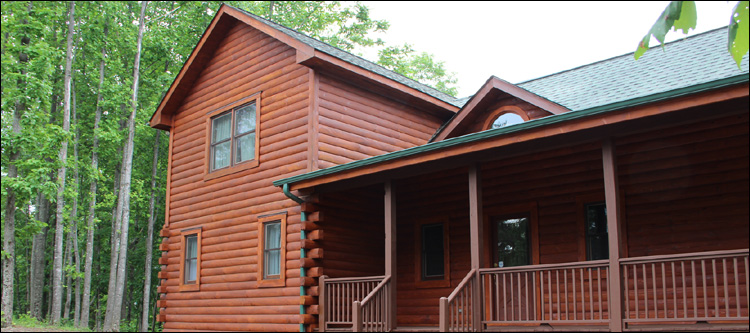 Log Home Staining in Winterville,  North Carolina